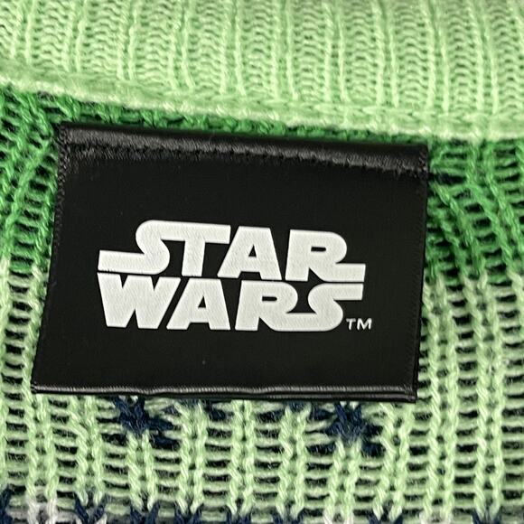 Star Wars The Mandalorian Grogu Holiday Sweater Mens Medium Ugly Christmas Yoda - Picture 4 of 13